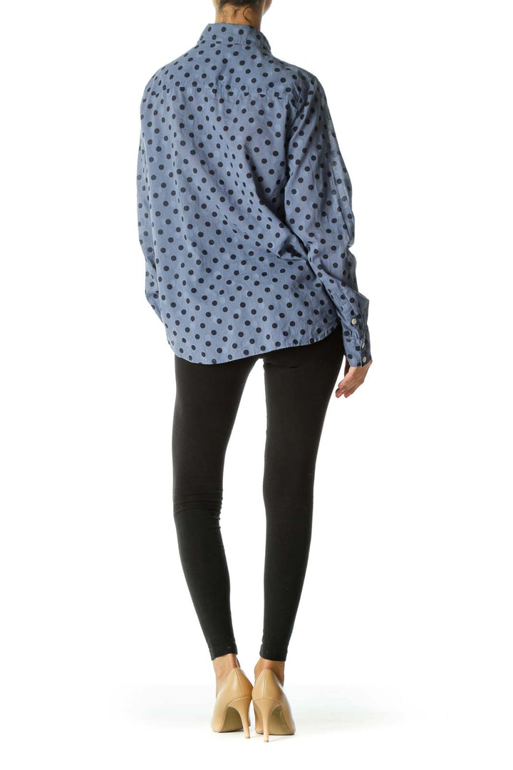 Blue Polka-Dot Shirt