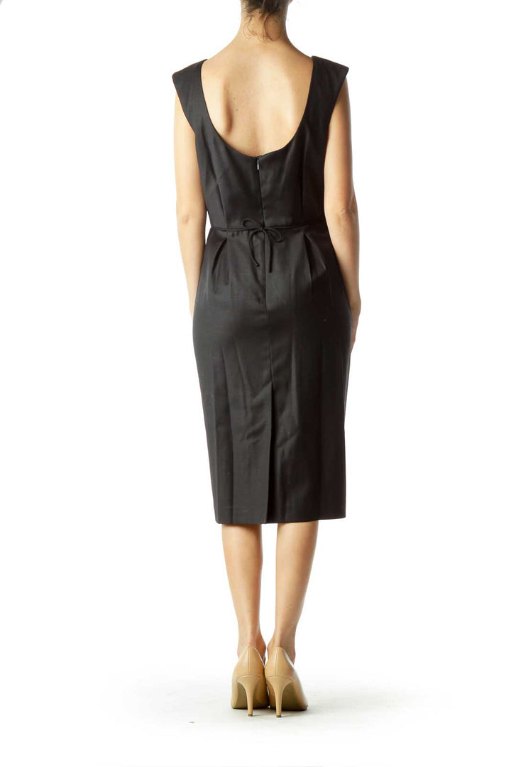 Black Wool Sheath Dress