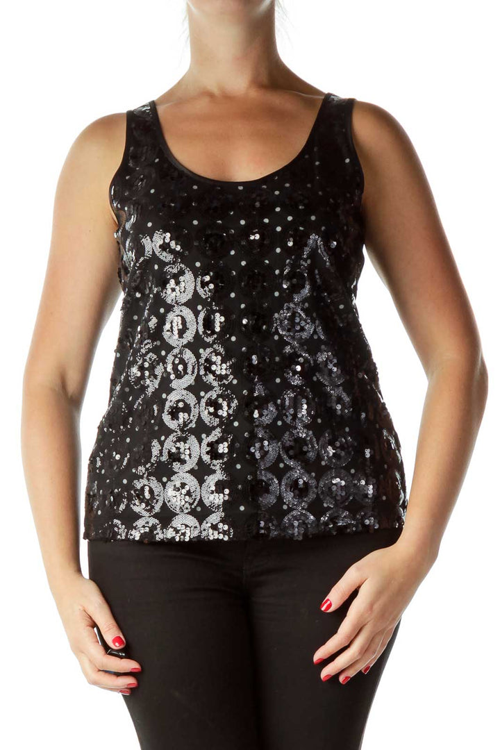 Black Sequin Tank