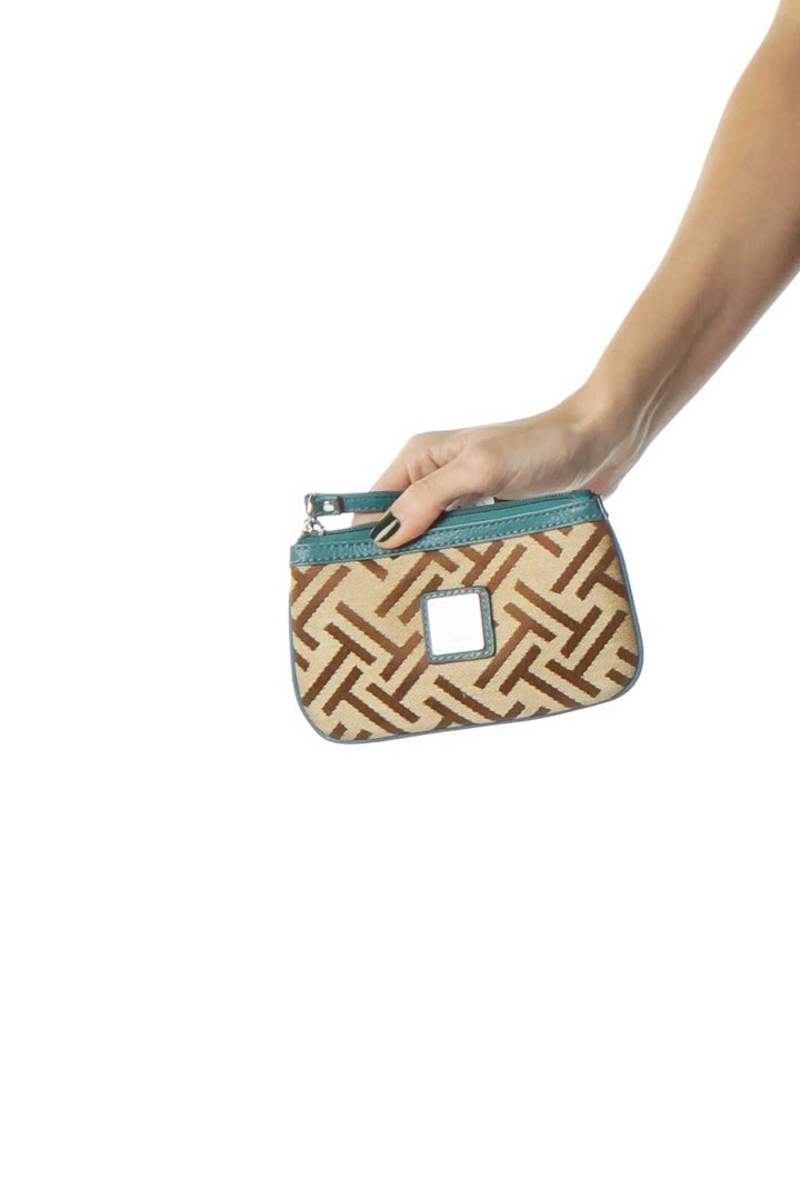 Green Brown Mini Clutch Monogram Bag