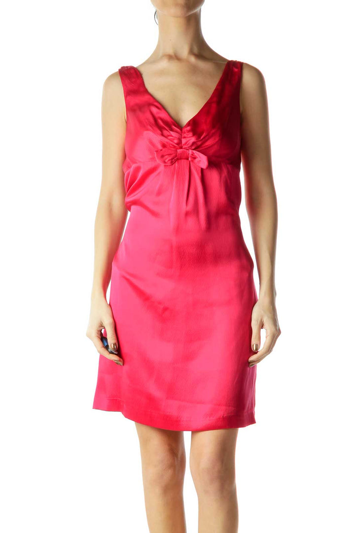 Pink Silk Cocktail Dress