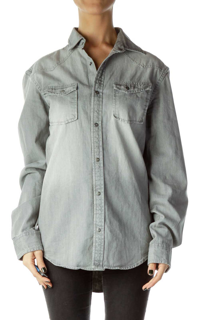 Gray Demin Shirt