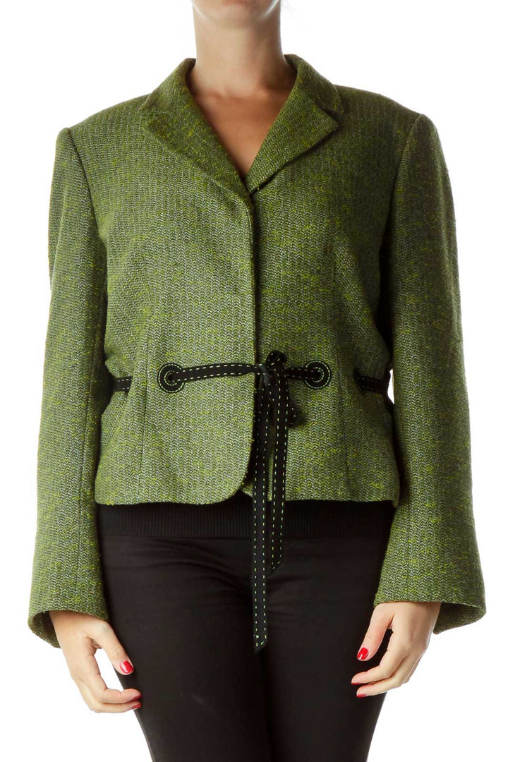 Green Tweed Suit Jacket