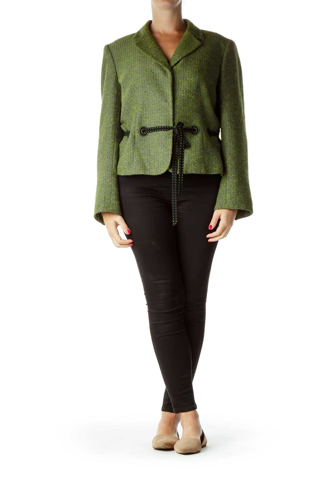 Green Tweed Suit Jacket