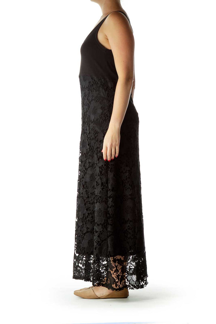 Black Lace Maxi Dress