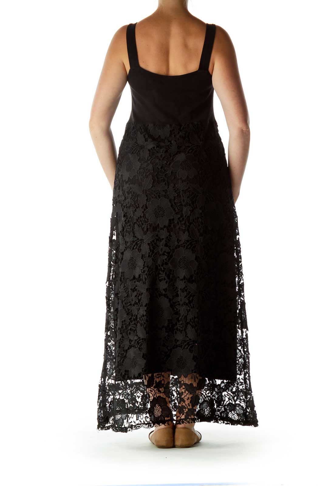 Black Lace Maxi Dress