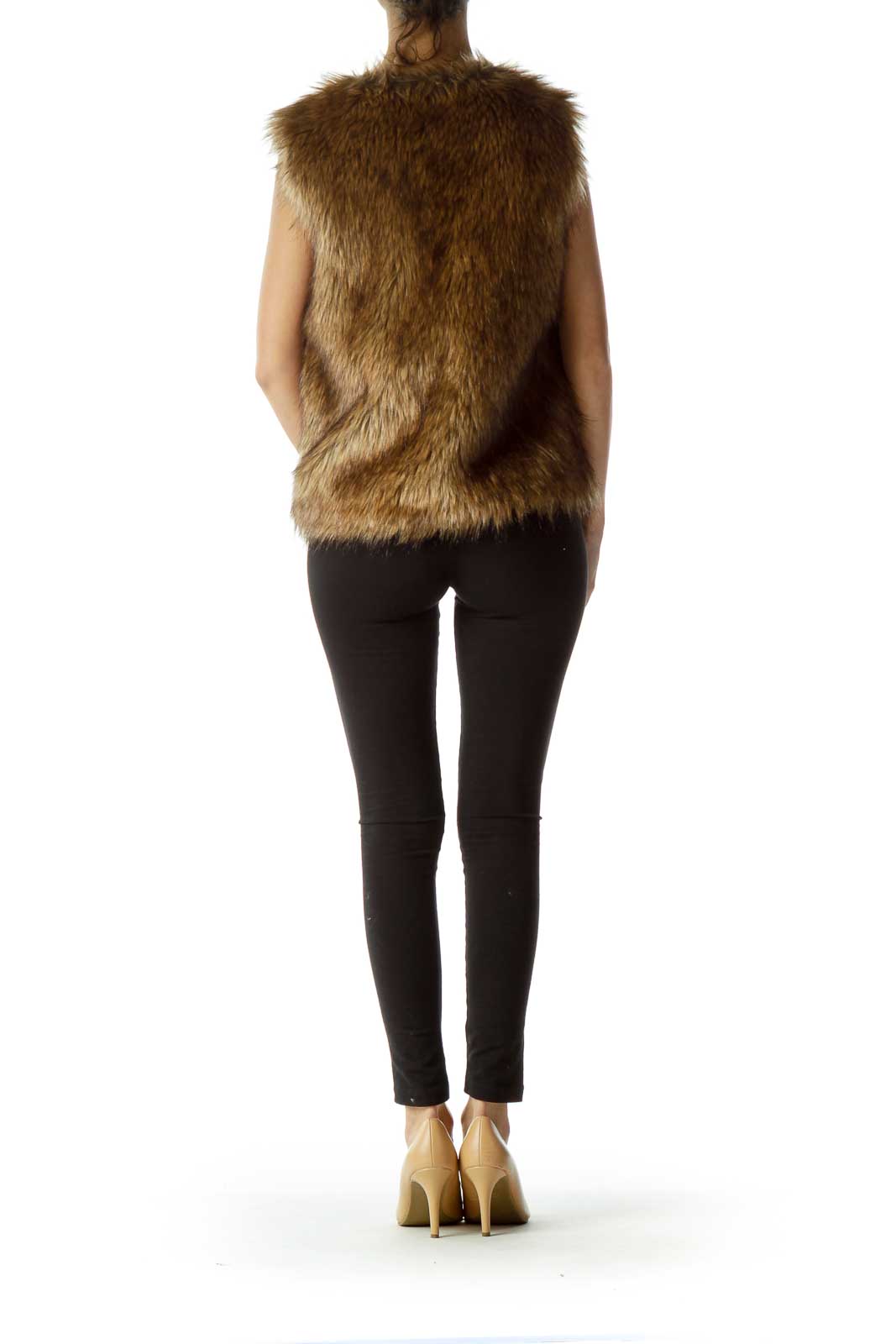 Brown Faux-Fur Vest