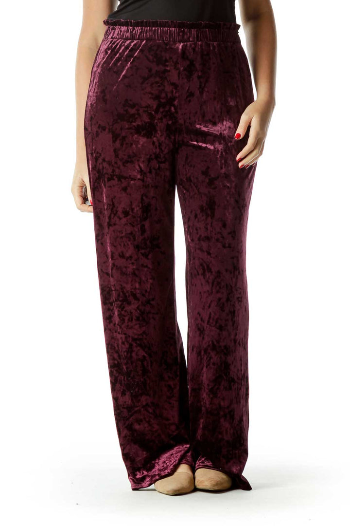 Red Velvet Pants