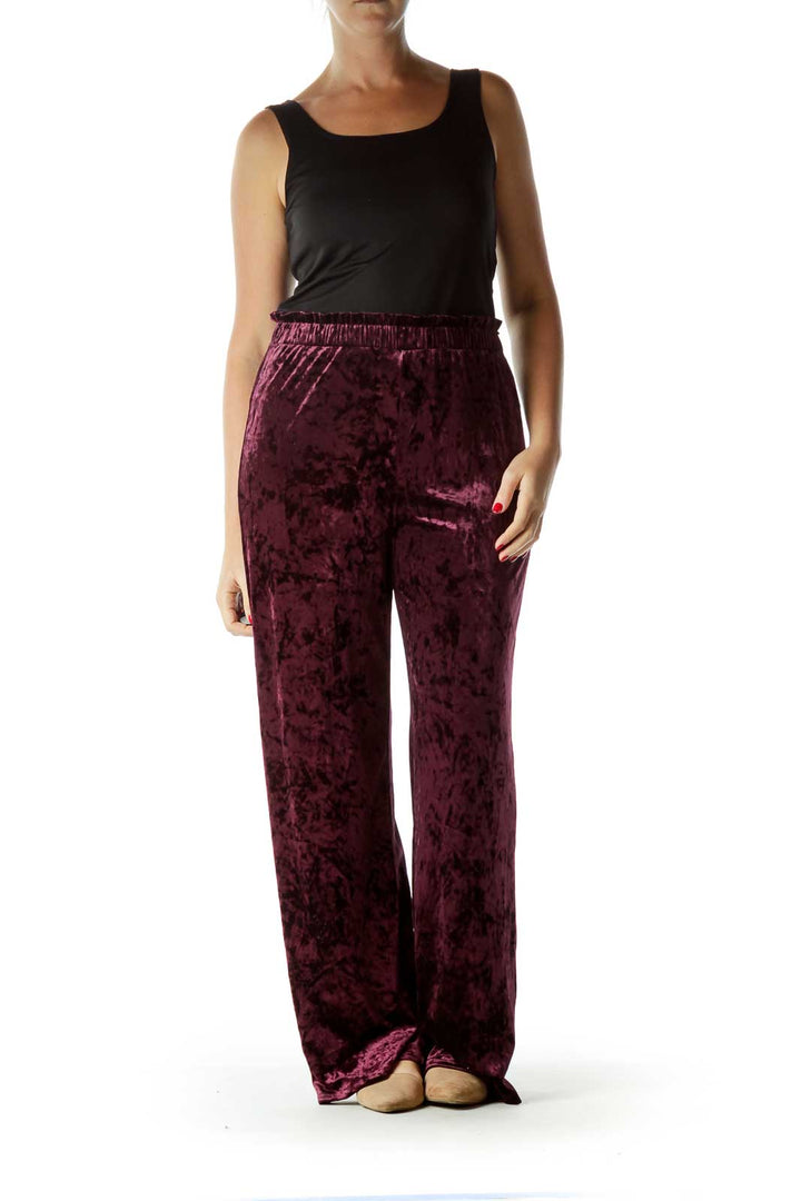 Red Velvet Pants