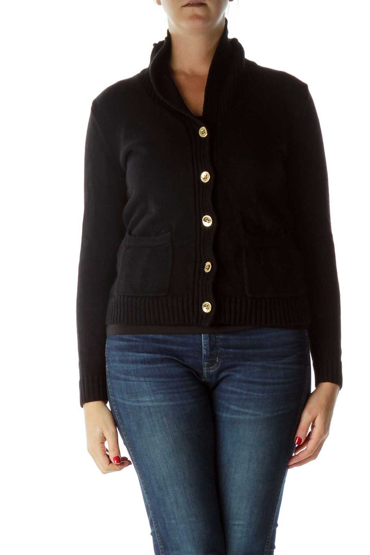 Black Chunky Cardigan