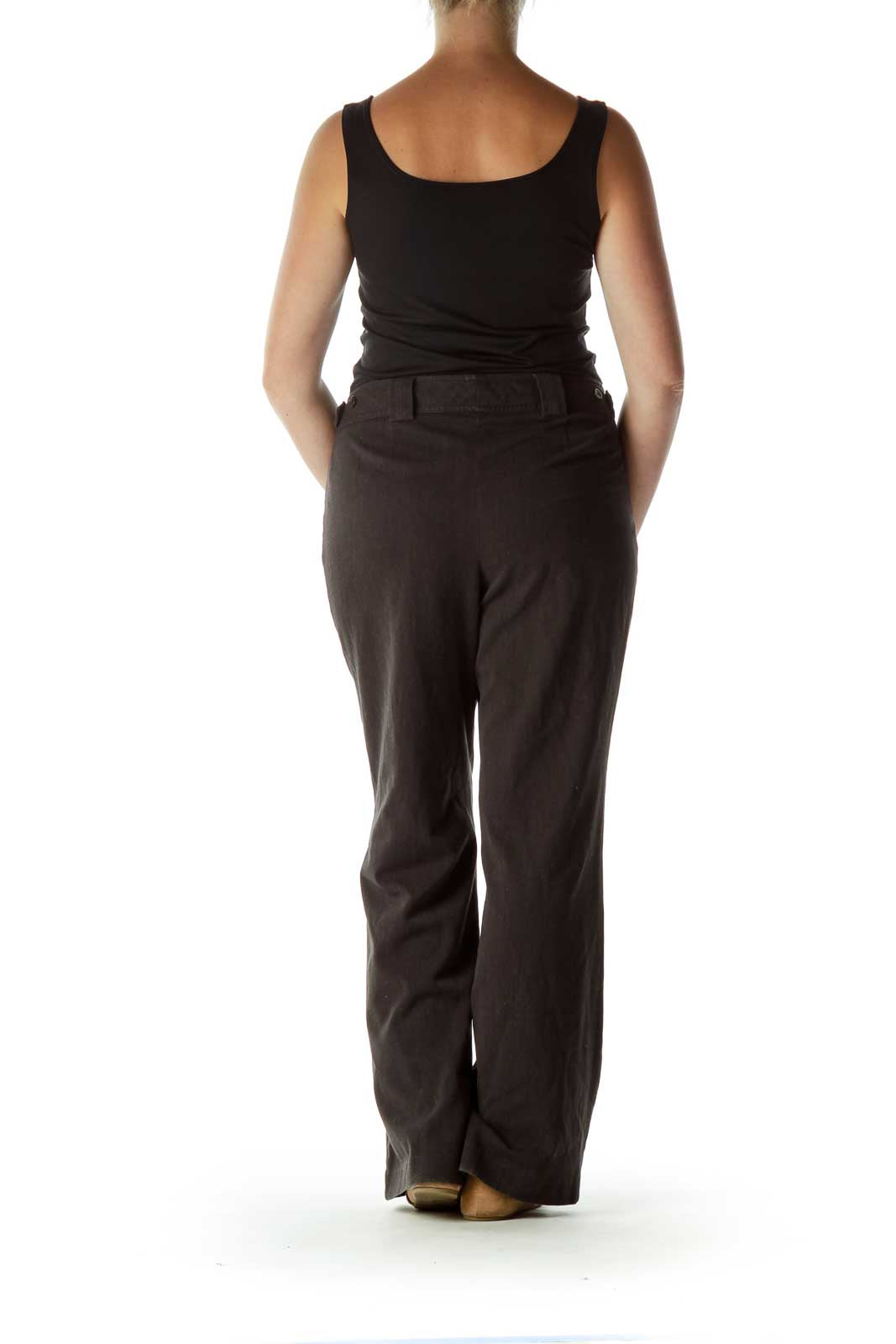 Black Straight Leg Soft Pants