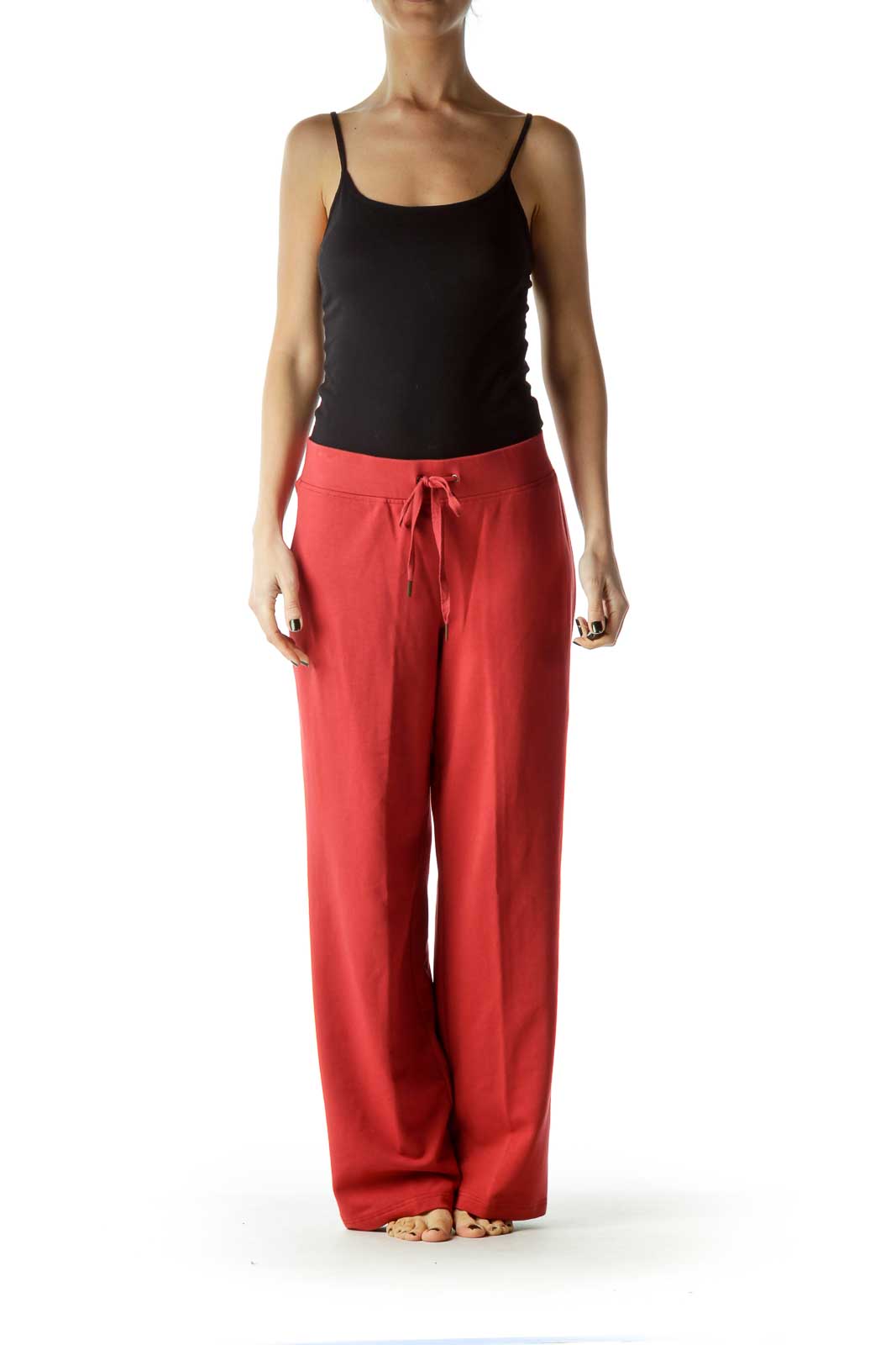 Pink Loop Back Fleece Wide Leg Sweats