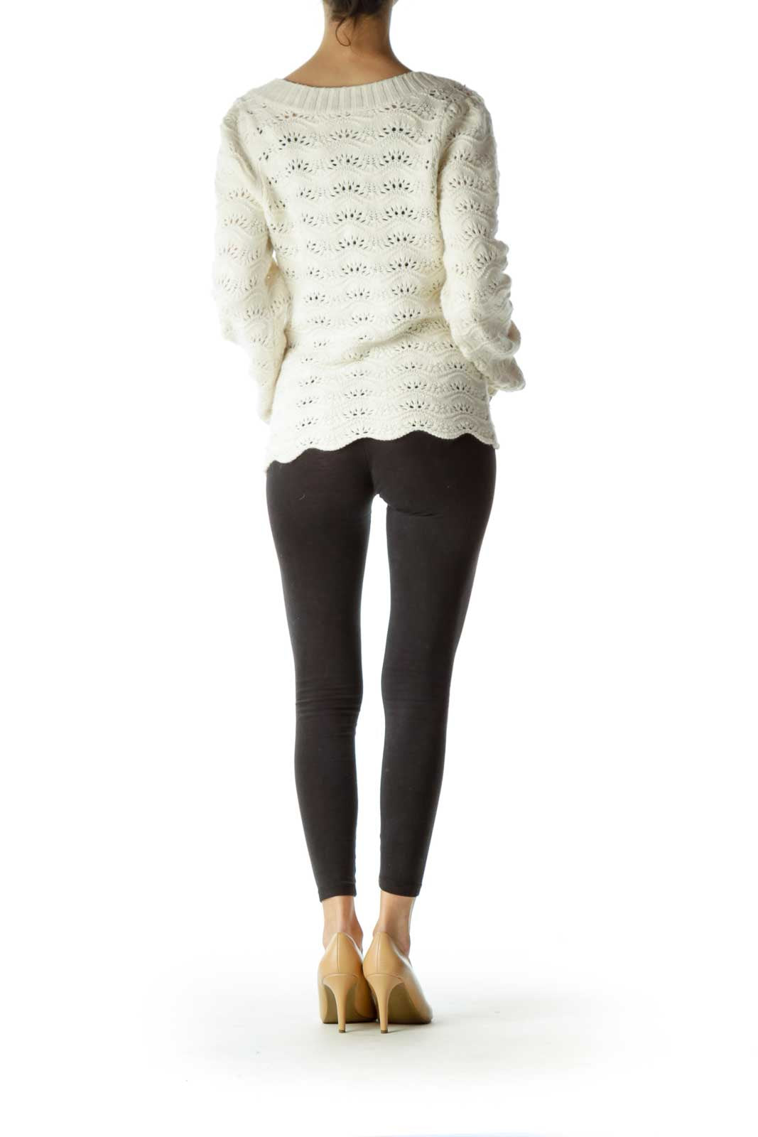 Cream Chunky Knit Cardigan