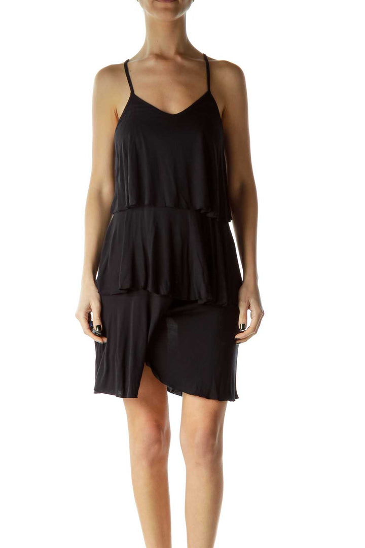 Black Layered Romper