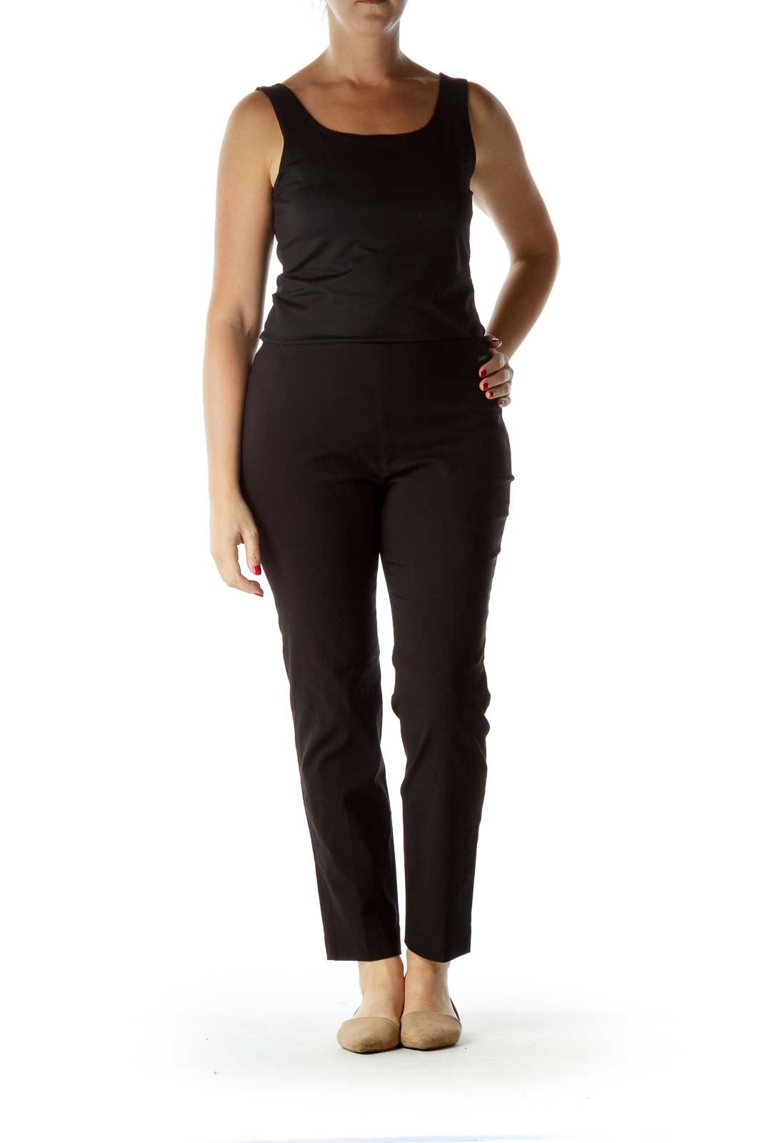 Black Straight Leg Pant