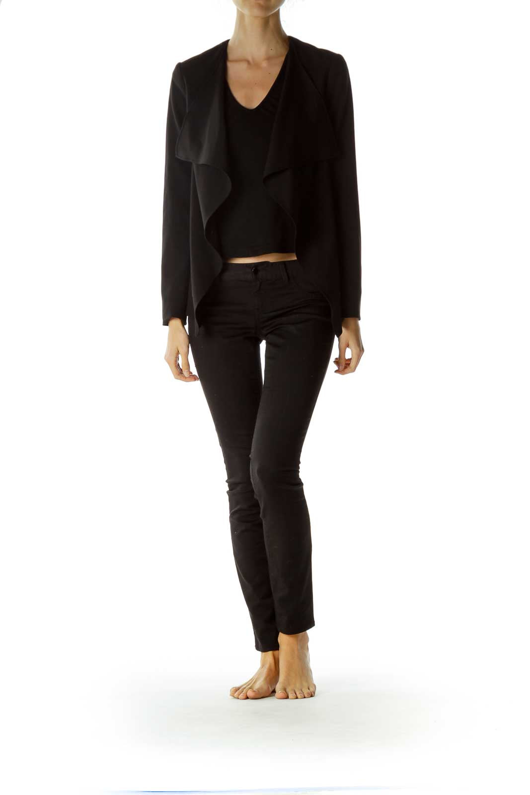 Black Waterfall Blazer