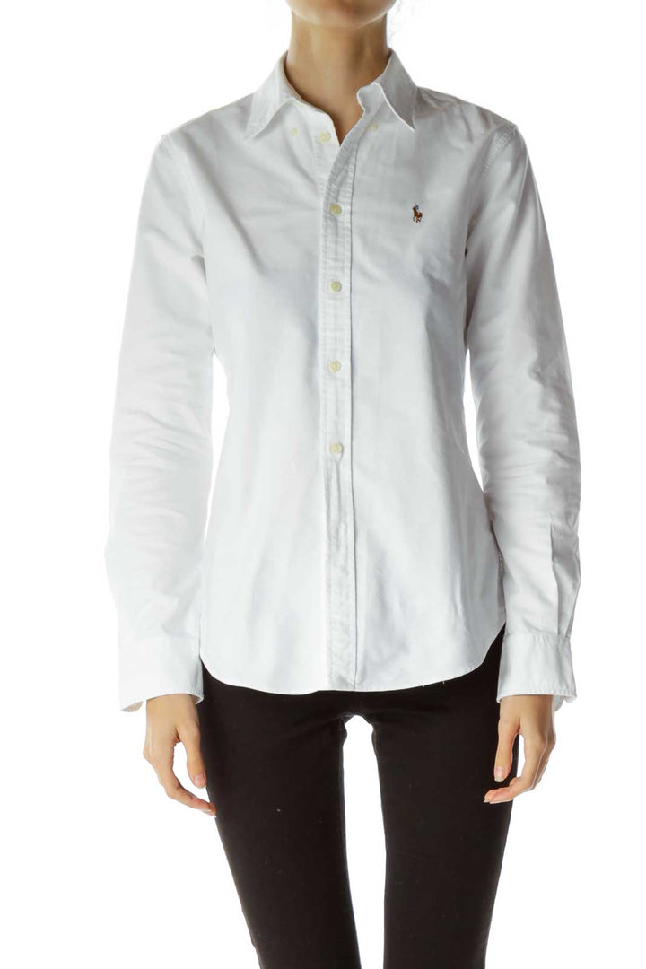 White Collared Buttoned Shirt