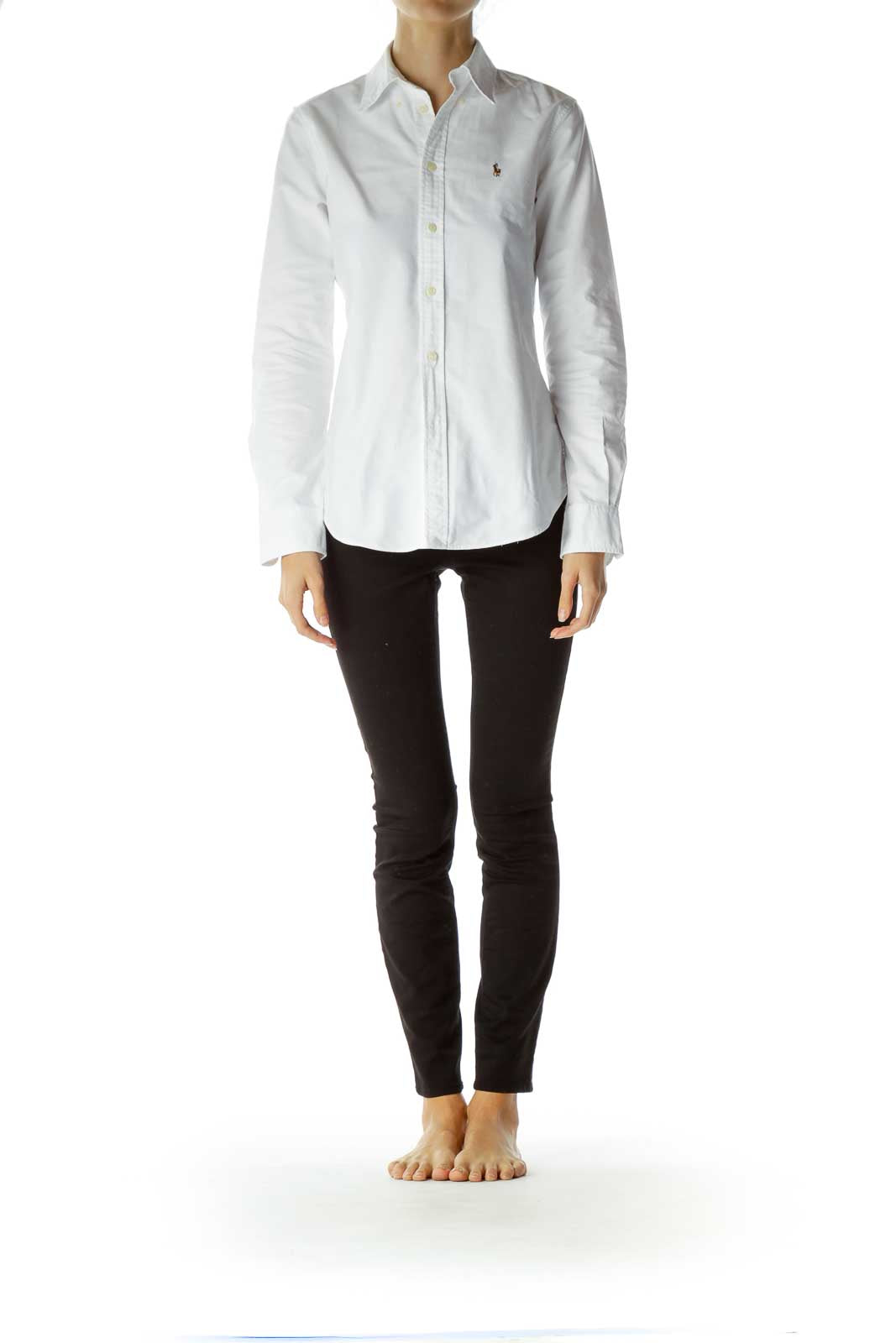 White Collared Buttoned Shirt