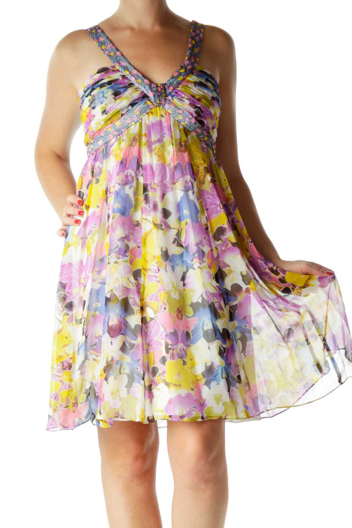 Multicolor Silk Dress