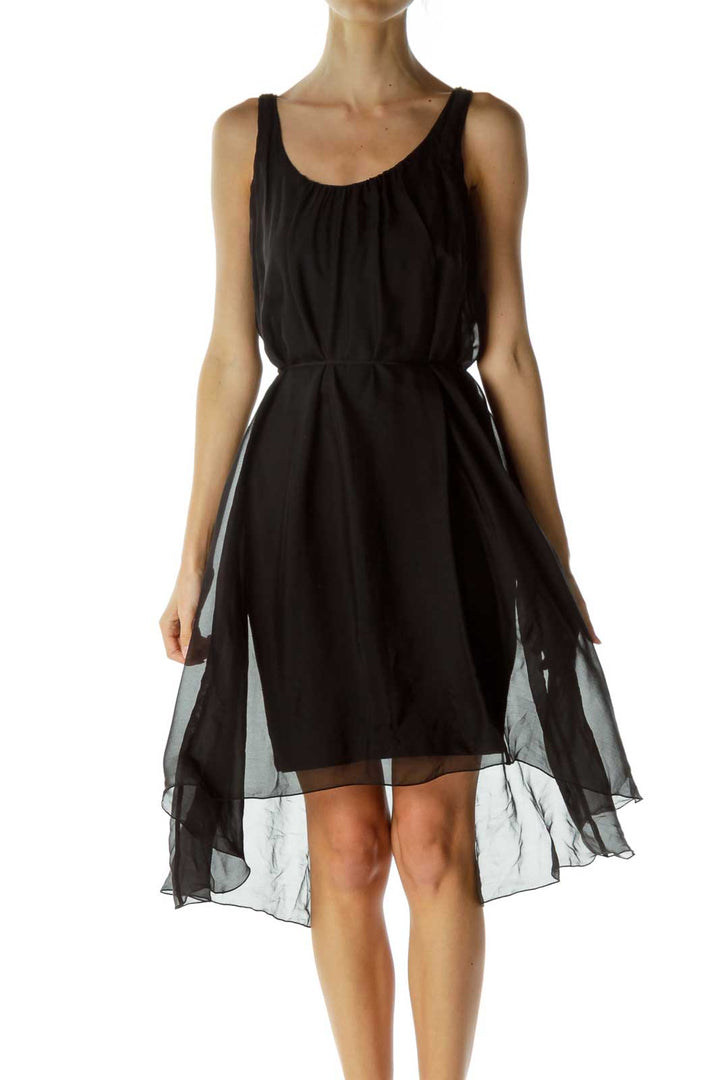 Black Silk Tent Dress