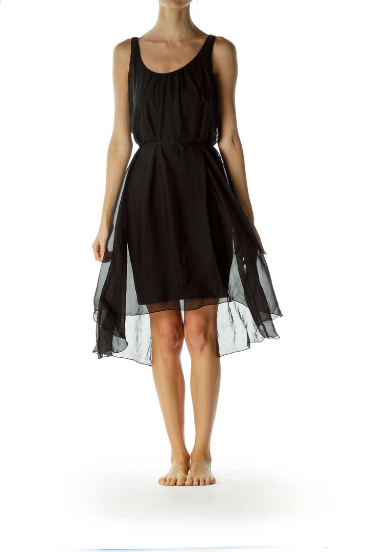 Black Silk Tent Dress