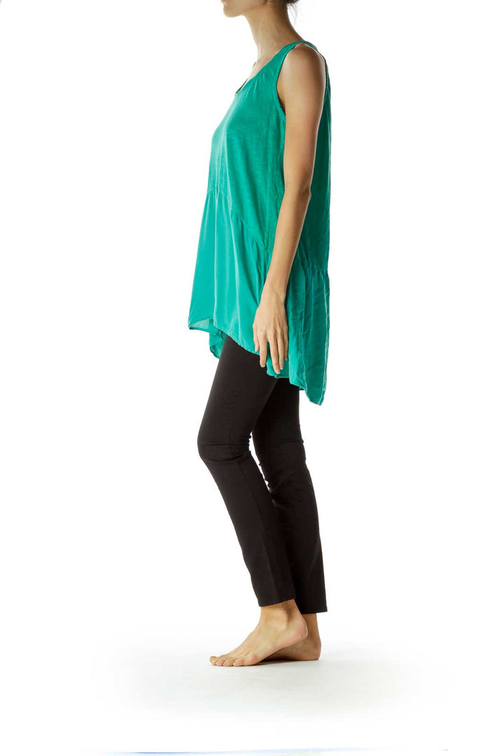 Green Sleeveless Top