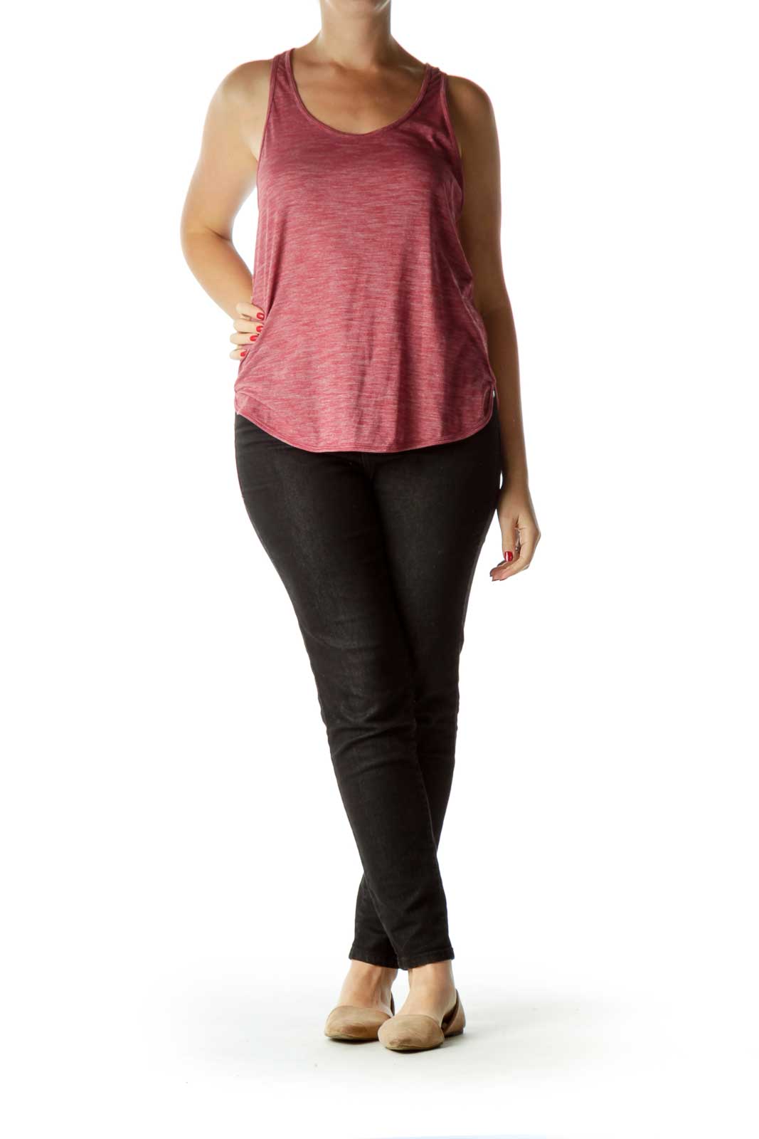 Burgundy Racerback Tank Top