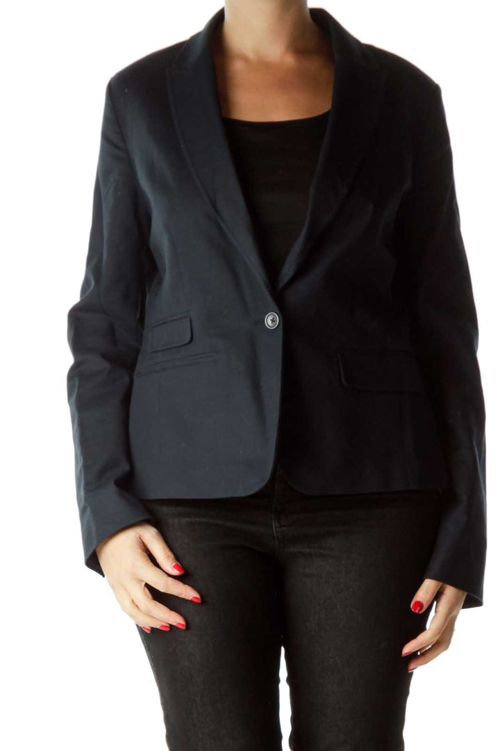 Navy Single Button Blazer