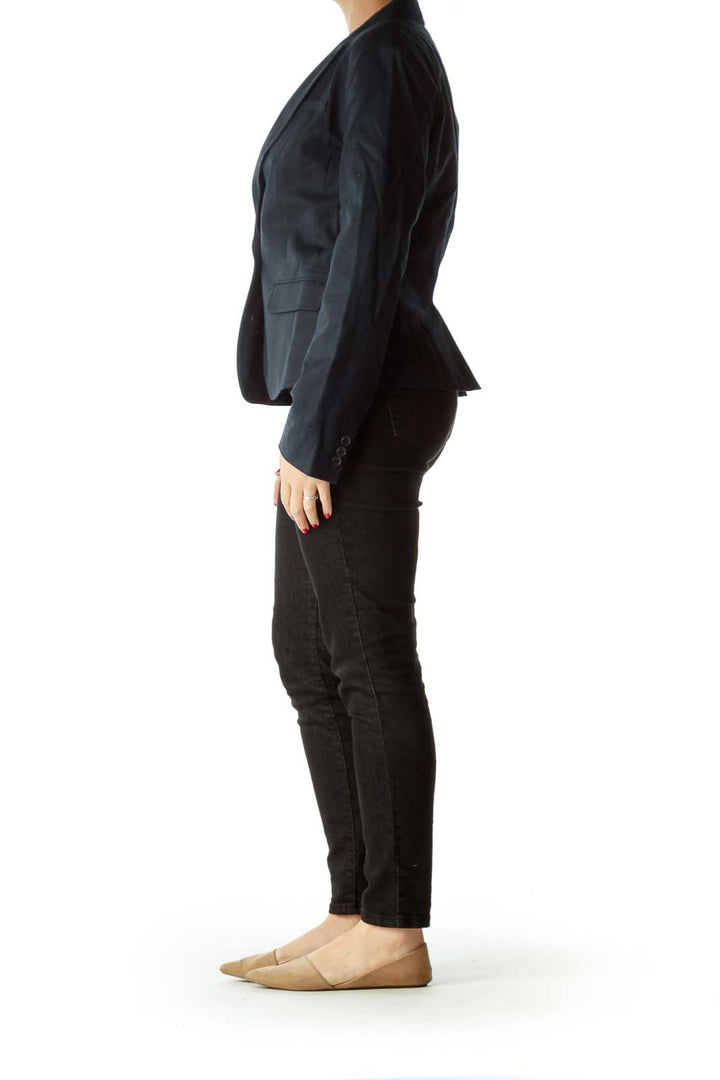 Navy Single Button Blazer