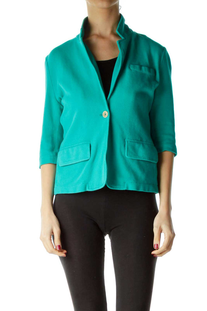 Green Cropped Jacket