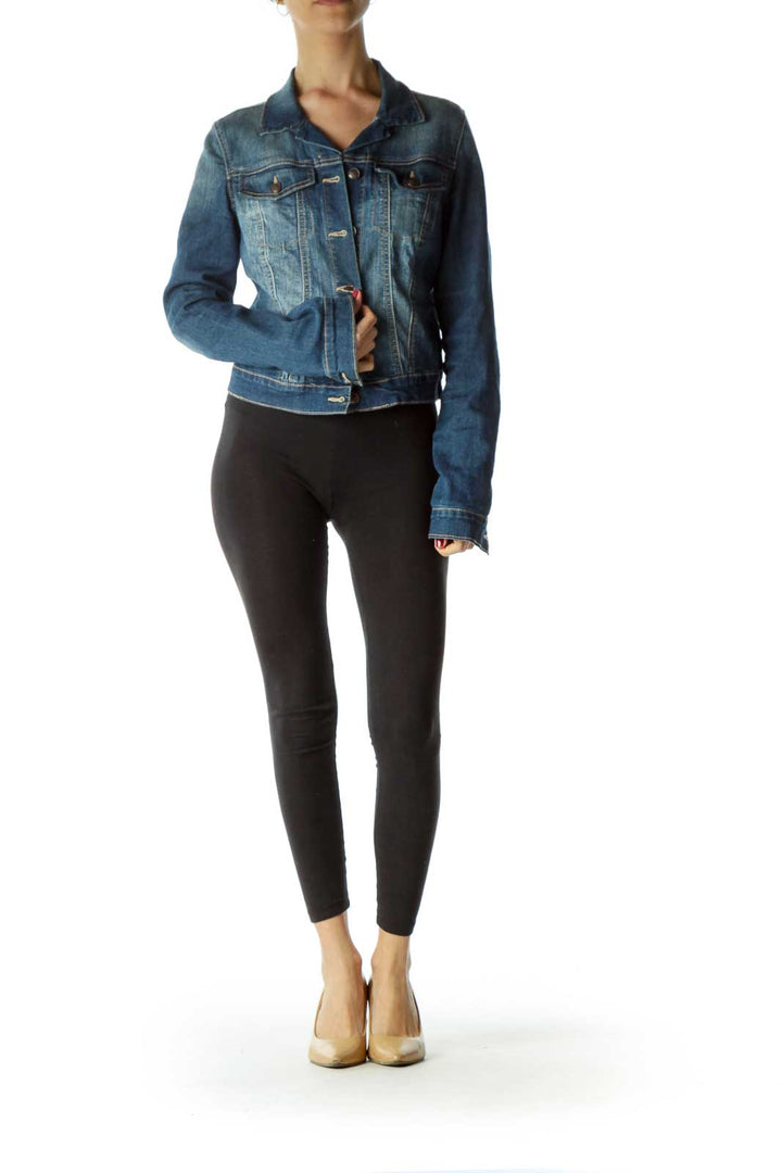 Blue Dark Denim Jacket