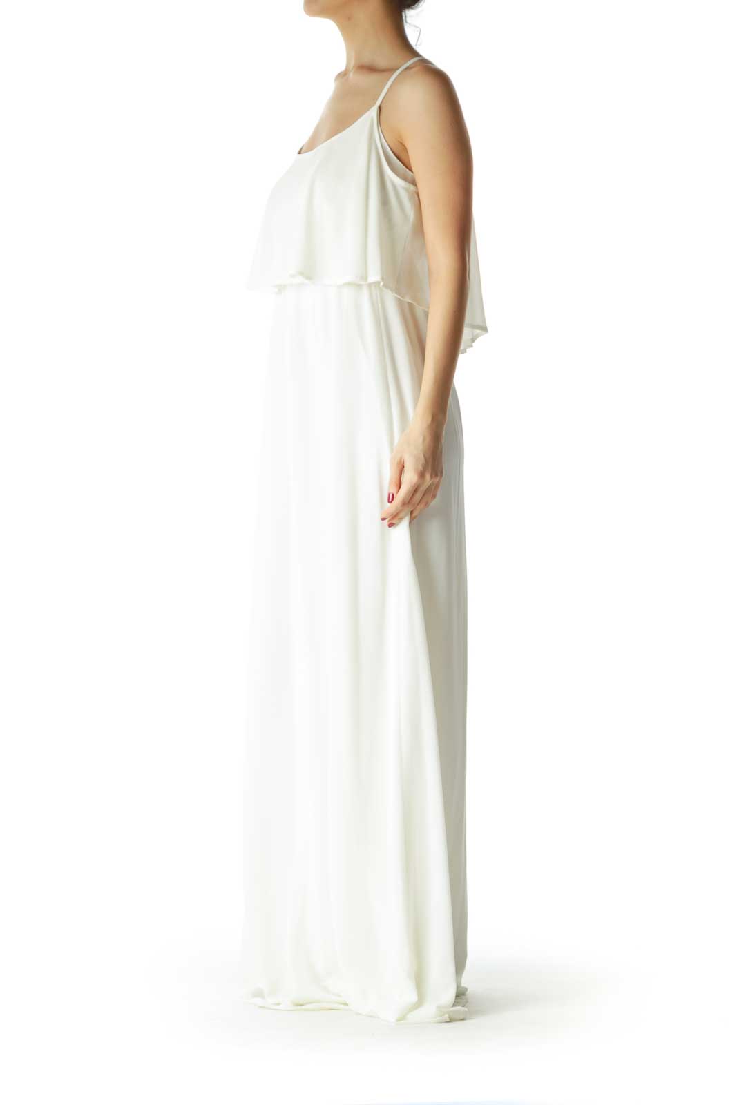 White Layered Maxi Dress