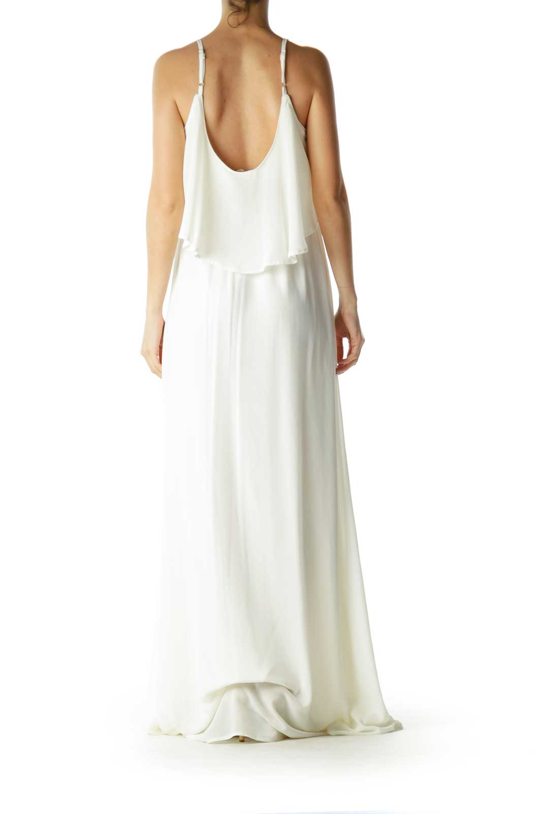 White Layered Maxi Dress