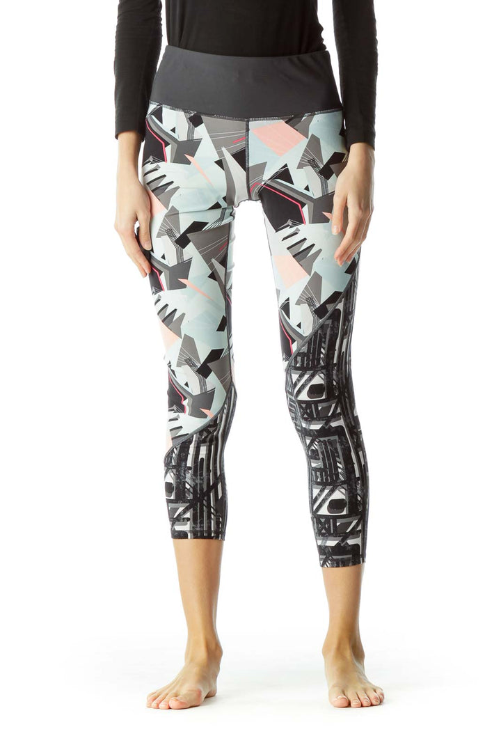 Multicolor Print Sport Yoga Pants