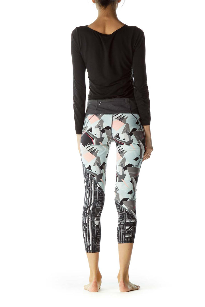 Multicolor Print Sport Yoga Pants