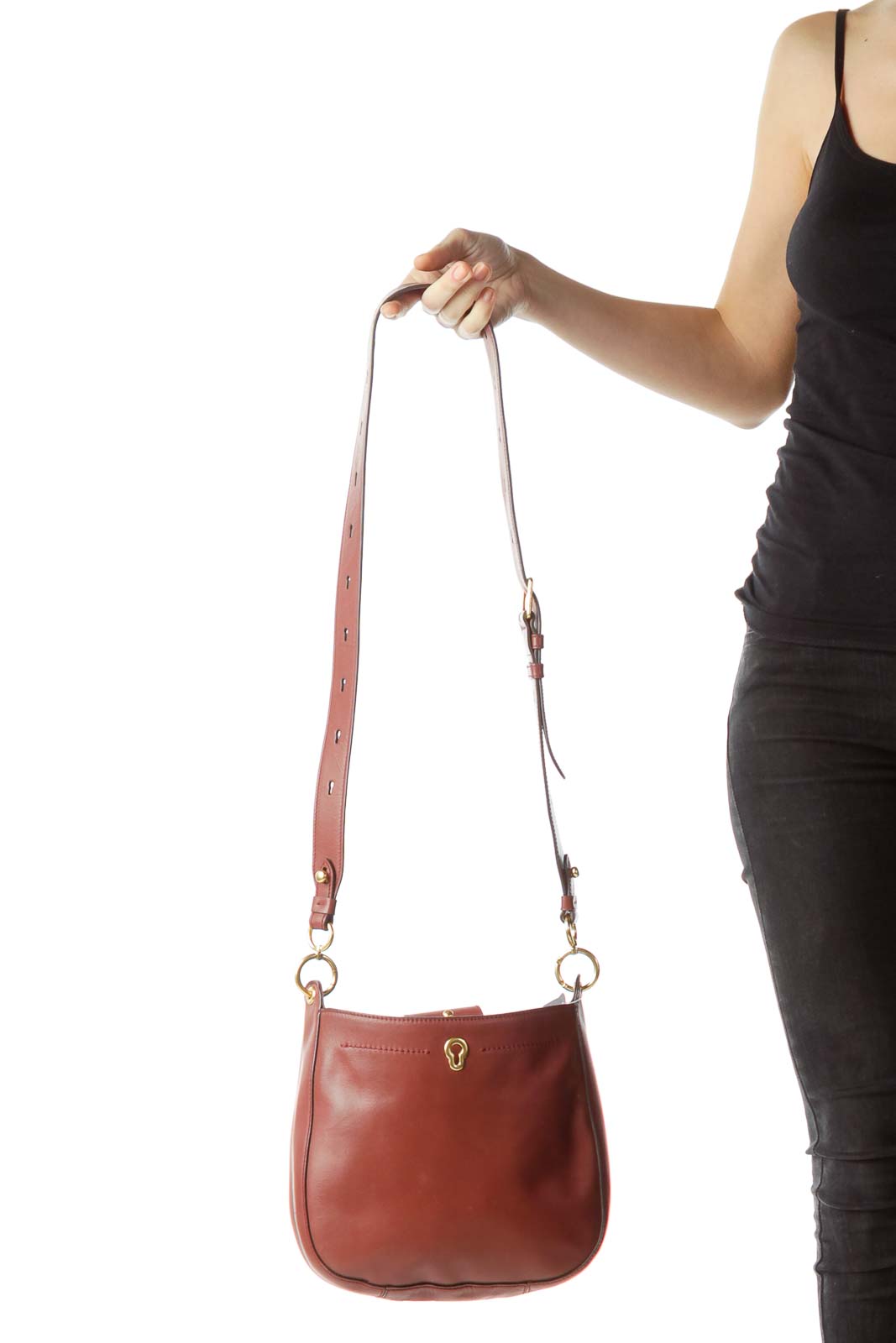 Brown Leather Crossbody Bag