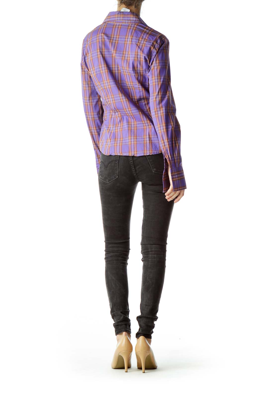 Purple Multicolored Plaid Shirt