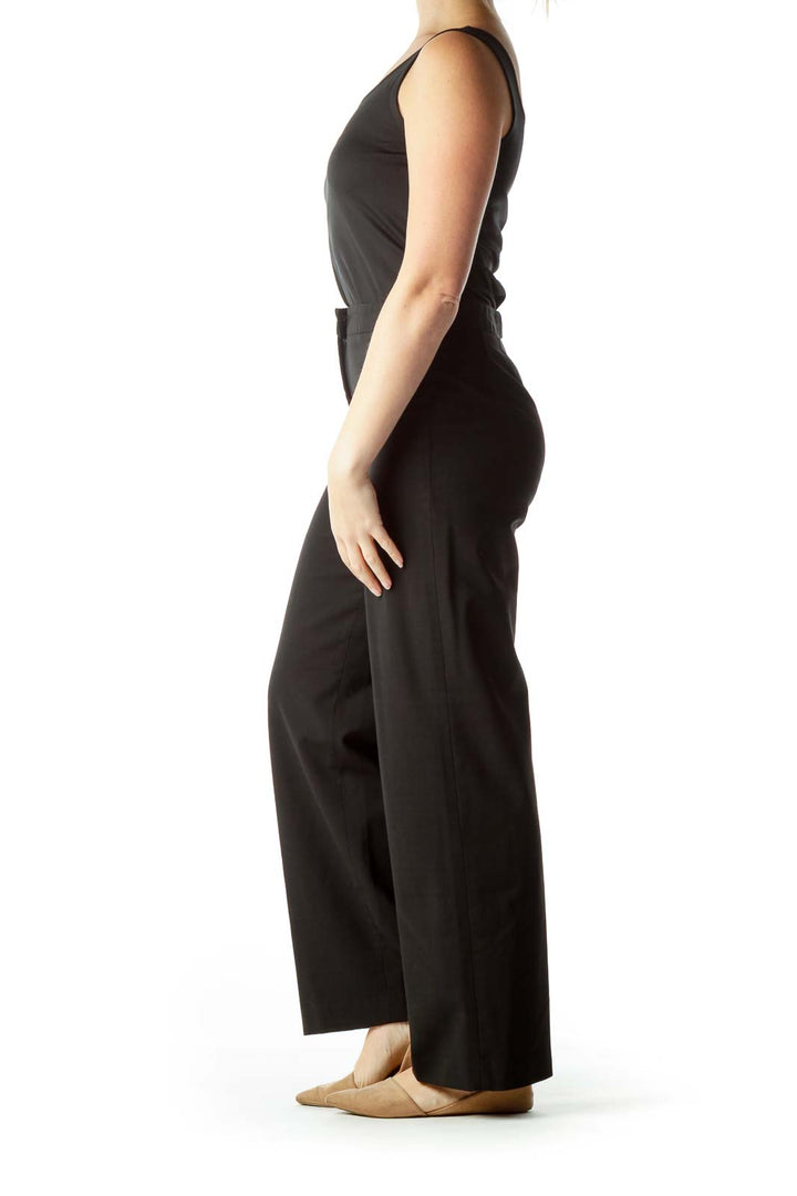 Black High-Waisted Slacks