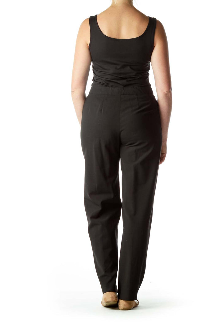 Black High-Waisted Slacks