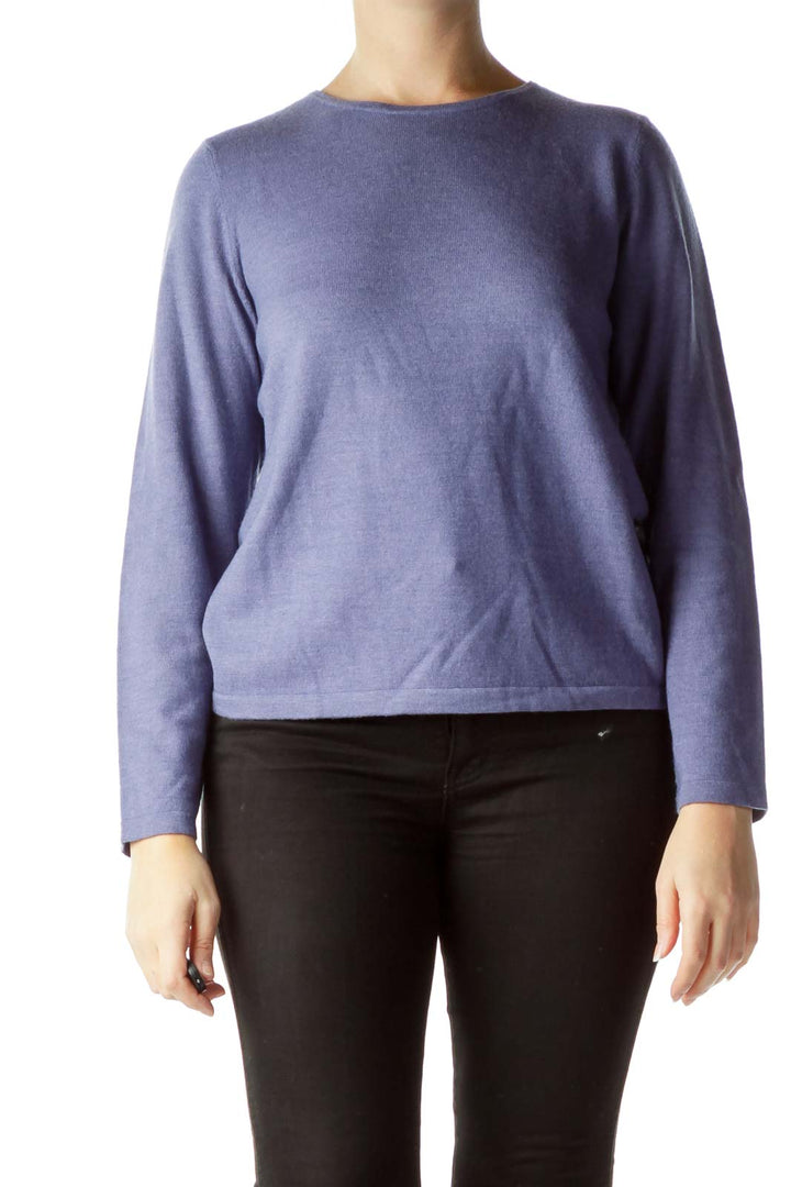 Purple 100% Pure Italian Wool Sweater