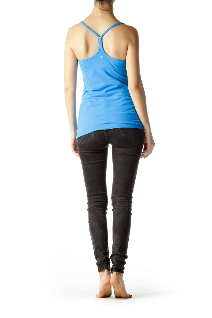 Blue Racerback Sports Top