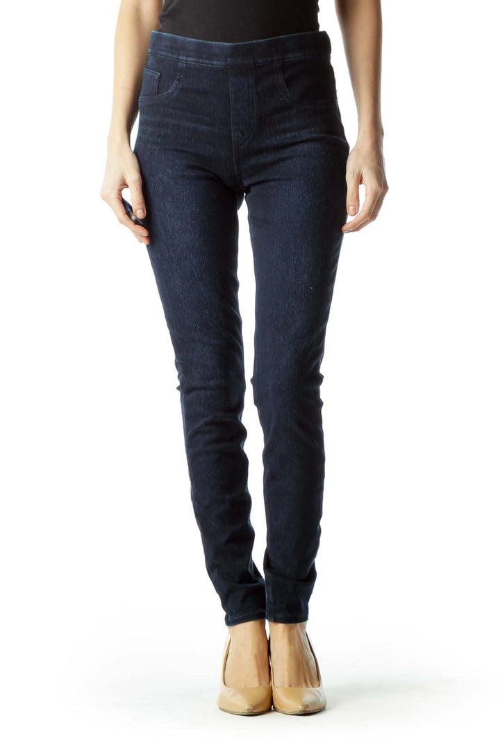 Dark Blue Denim Jeggings