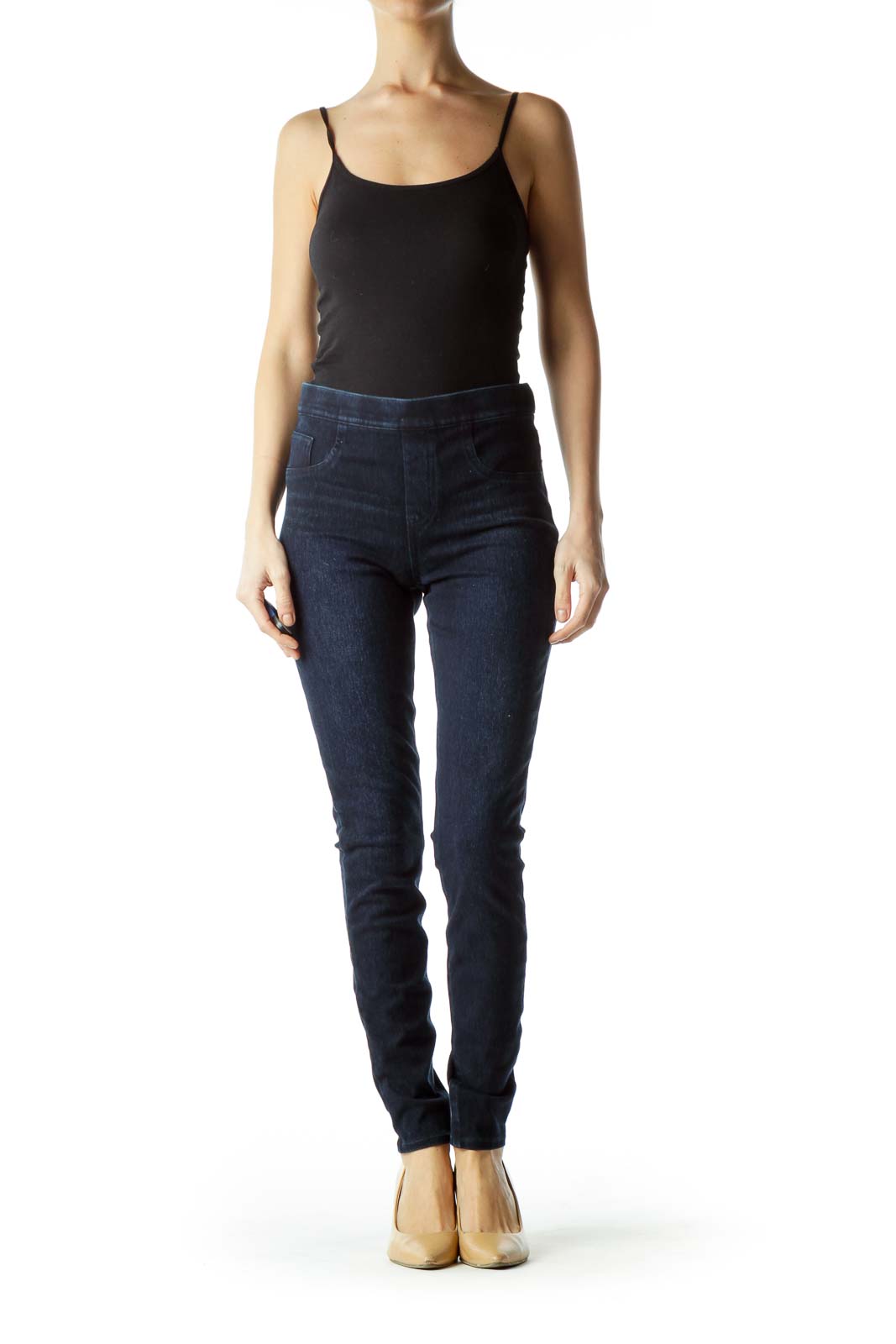 Dark Blue Denim Jeggings