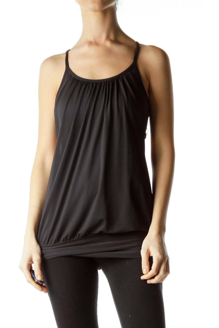 Black Racerback Sports Top