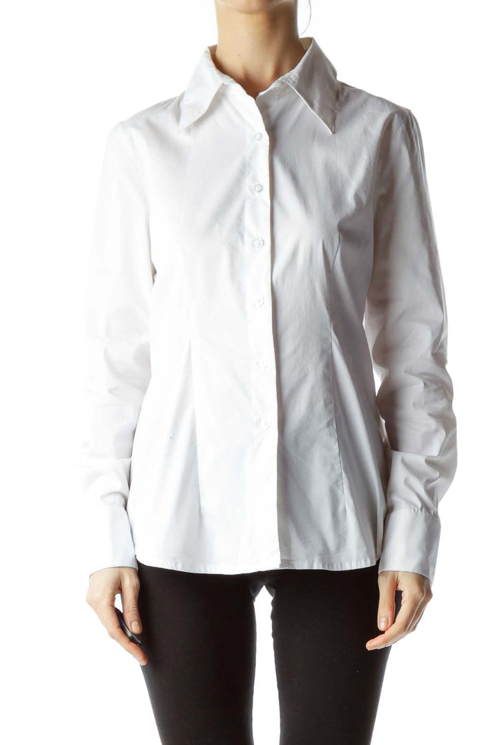 White Button Down Shirt with Collar