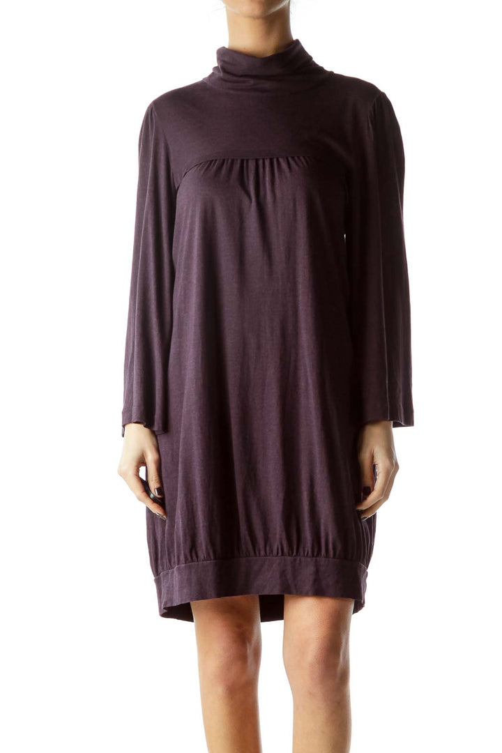 Violet Purple Wide Sleeves Top