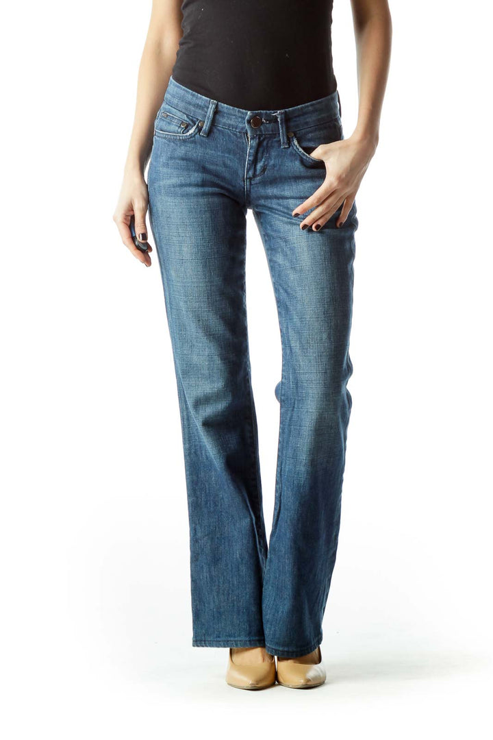 Blue Medium Wash Denim Jeans