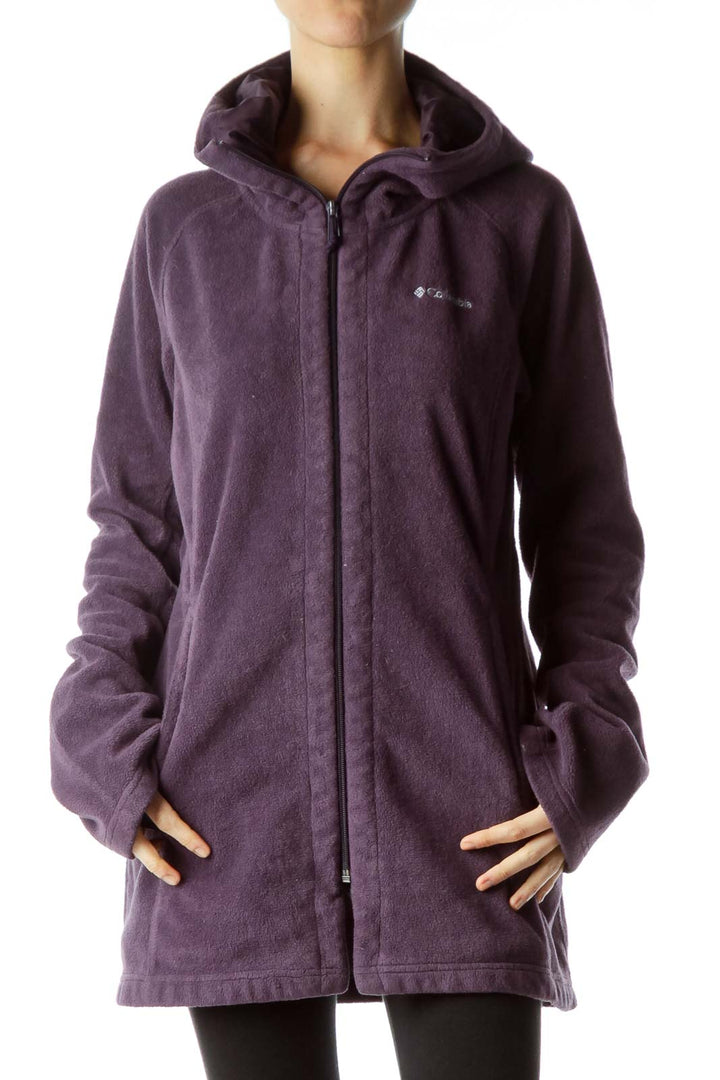 Purple Hooded Fleece