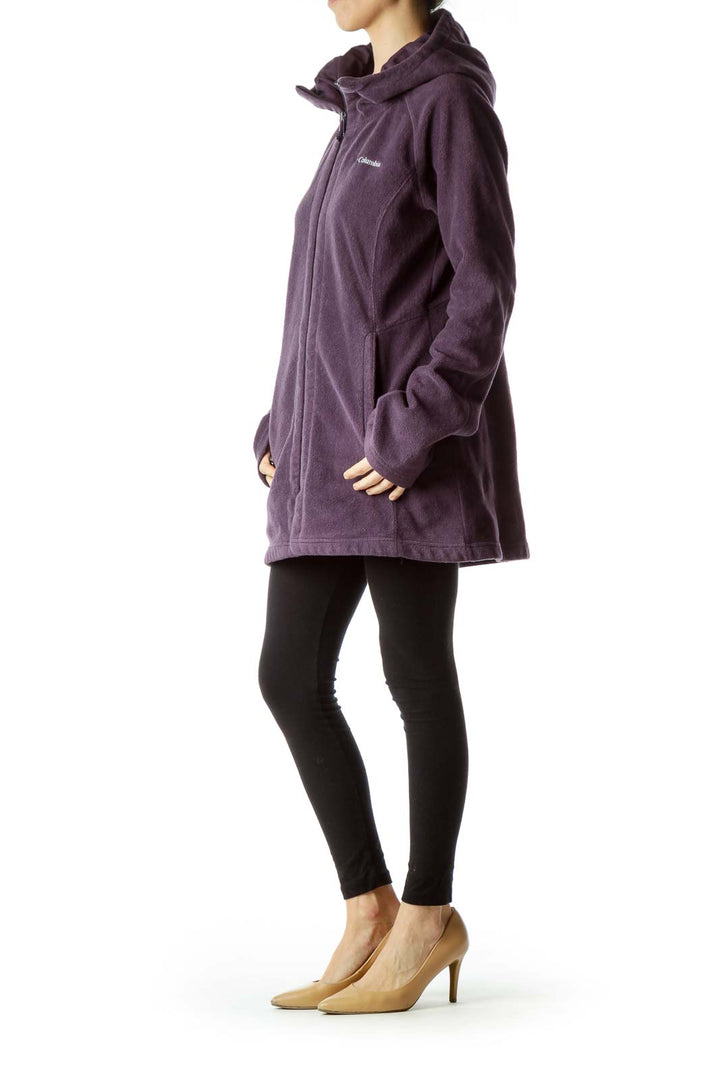 Purple Hooded Fleece