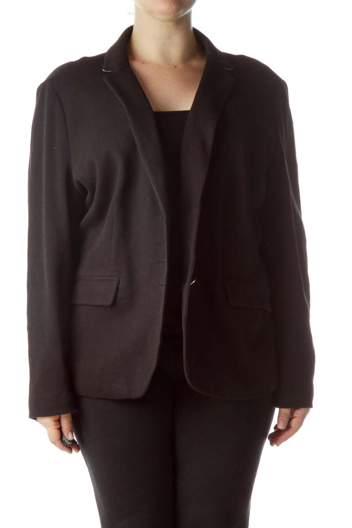 Black Blazer with Gold Buttons